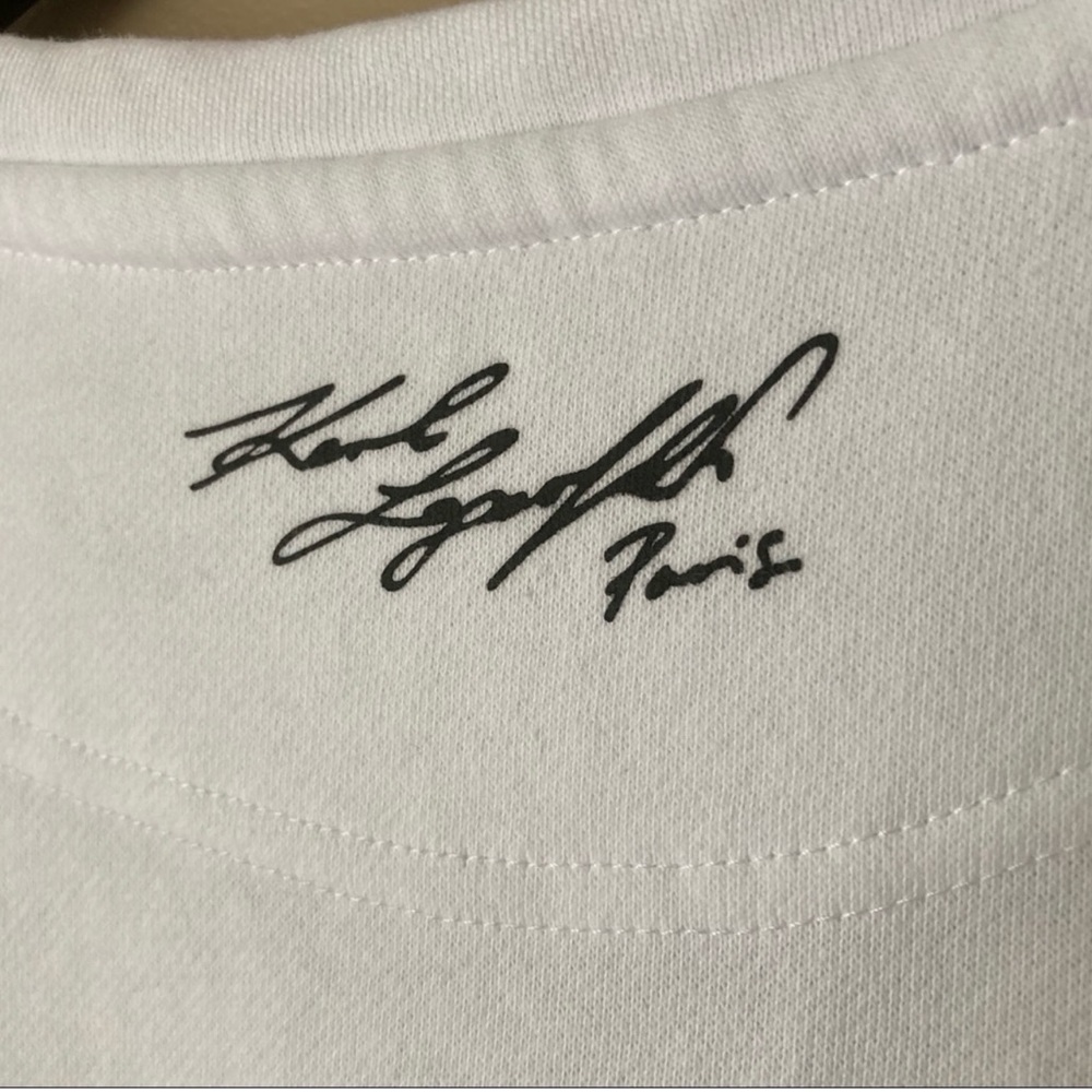 Karl Lagerfeld Monochrome Logo Sweatshirt - Picture 3 of 4